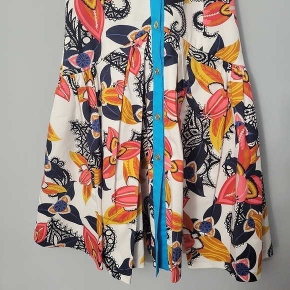 Thakoon Floral Print Fit and Flare Button Down Dress - Picture 4 of 13